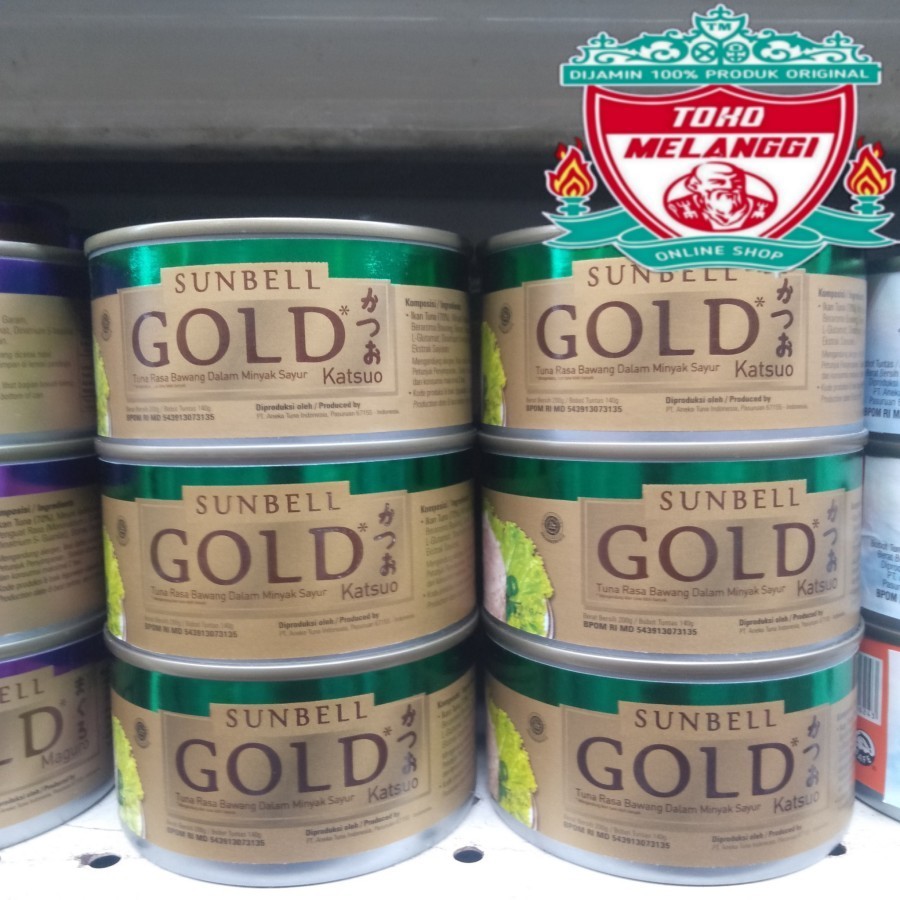 

Sun Bell Gold Katsuo 200gr Sunbell Tuna Rasa Bawang Dalam Minyak Sayur