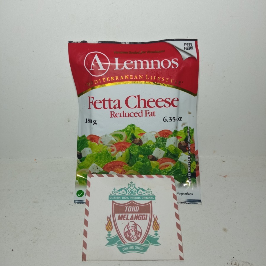 

Lemnos Fetta Cheese Reduced Fat 180 gr | Keju Fettah Feta Import