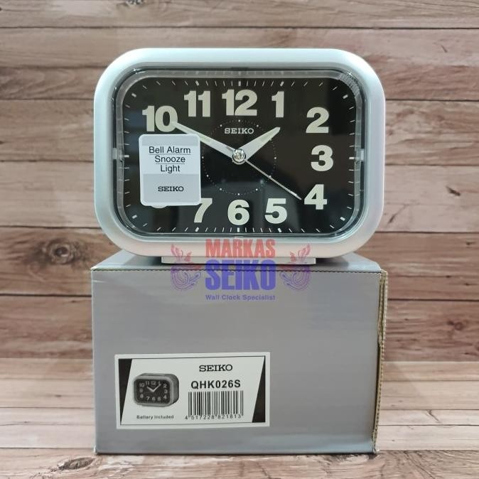 

JAM MEJA WEKER BEKER SEIKO ORIGINAL QHK026 GM