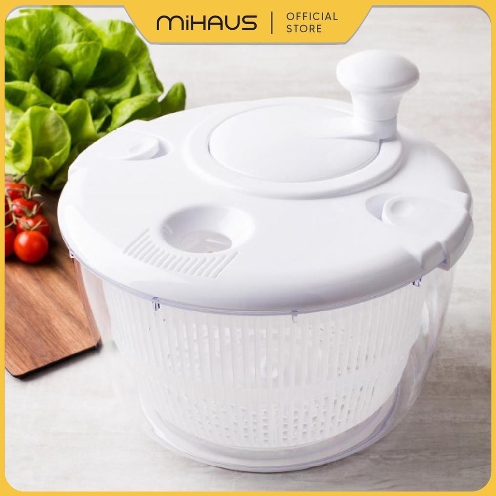 [PROMO] MIHAUS produk baru UPPFYLD Salad Spinner, Saringan sayuran / Pencampur salad, putih IKEA