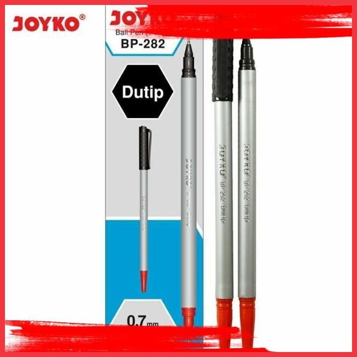 

(ekam) ball pen pulpen pena bolpen bolpoin joyko bp-282 dutip hitam merah
