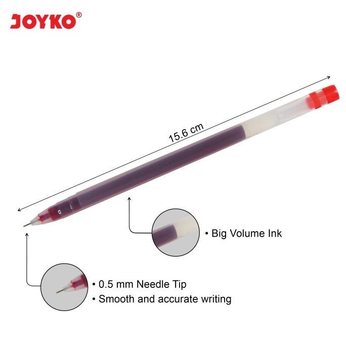 

Color Gel Pen / Pulepen / Pena Joyko GPC-247S / 12 Warna / 0.5 mm