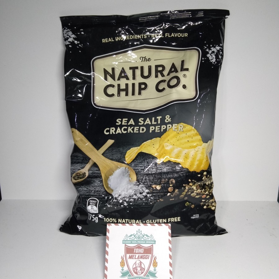 

The Natural Chip Co . Sea Salt & Cracked Pepper 175 gr | Snacks