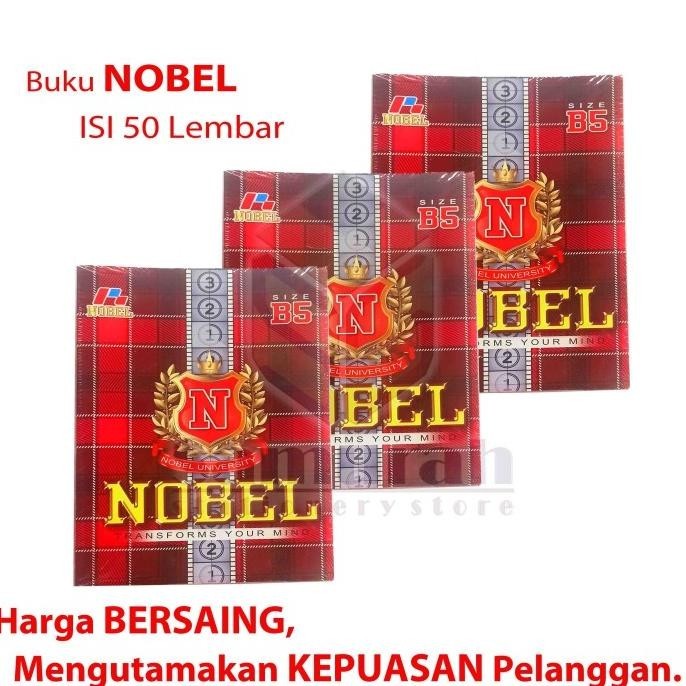 

Buku Tulis Nobel B5 isi 50 Lembar Per Pak - 10 Buku Ukuran Boxy Campus