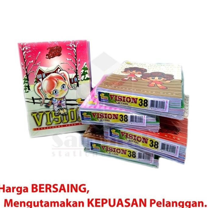 

Buku Vision 38 Lembar / Buku Tulis Sekolah Anak TK SD SMP 38 lbr Murah