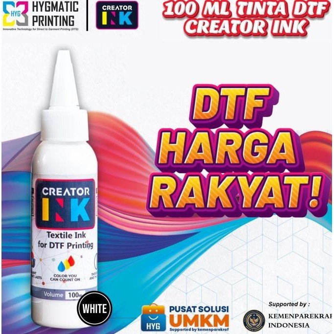 

Tinta DTF | Tinta DST | Sablon Digital - CREATOR INK - 100 ML