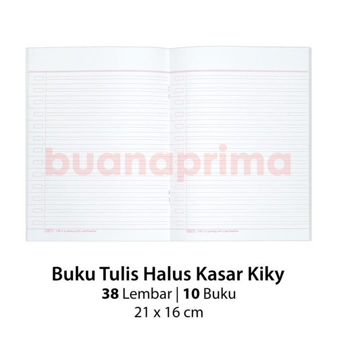 

Buku Tulis Halus Kasar Kiky 38 Lembar isi 10 pcs Notebook Garis 3