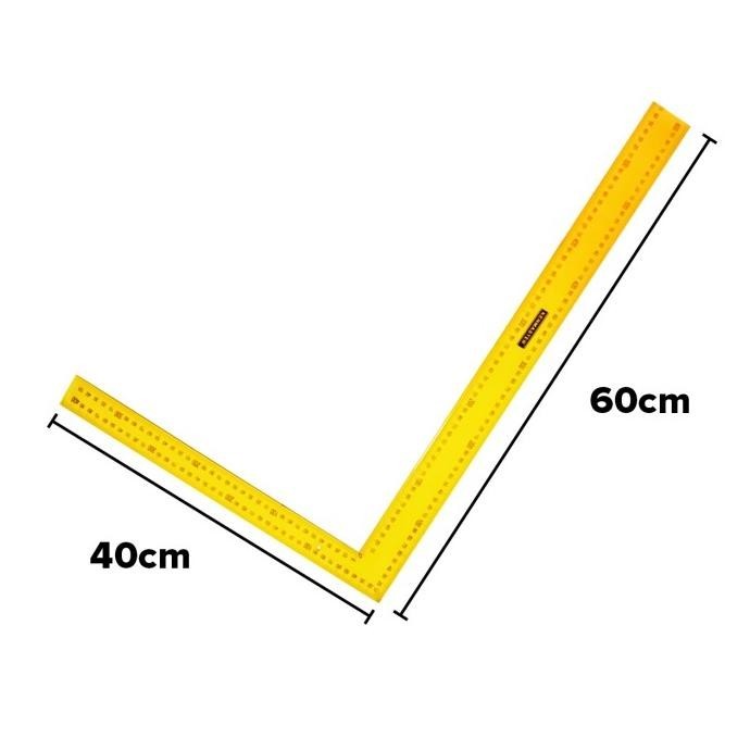 

Kenmaster Penggaris Siku Baja 40 x 60 Cm - Penggaris Siku Tukang