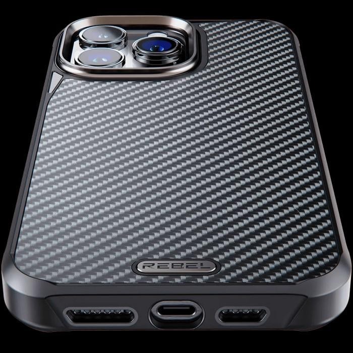 PHONE REBEL GEN5 Rebel Black Case for iPhone 15 Pro Import Premium