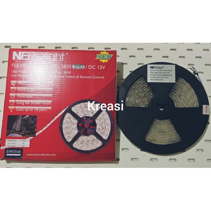 Flexible Led Strip Nerolight 2835 Smd Ip67 - Warm White (Kuning) Lampu