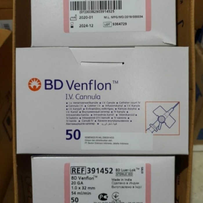 Baru  Bd Venflon Iv Catheter Ukuran 20/22