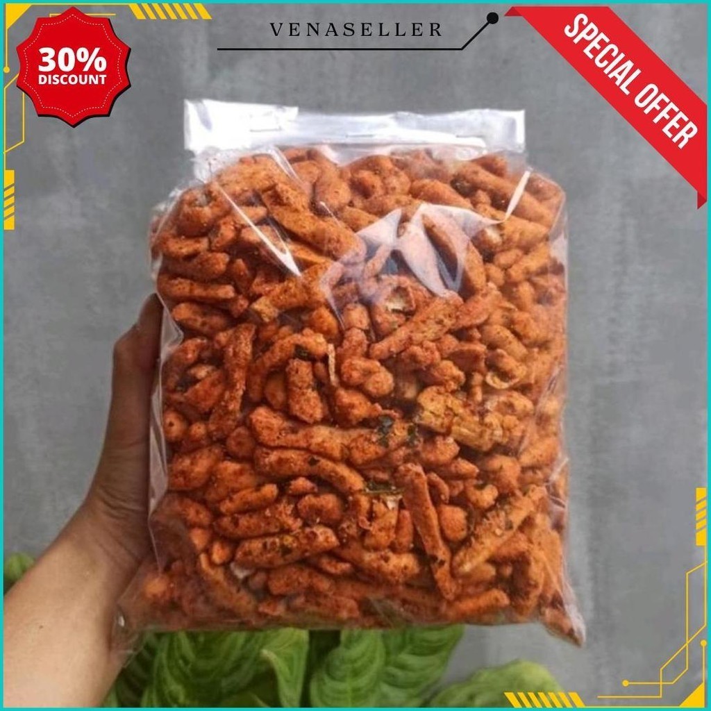 

Basreng Pedas Daun Jeruk Nikmat 1Kg + Free Bonus Bisa Cod