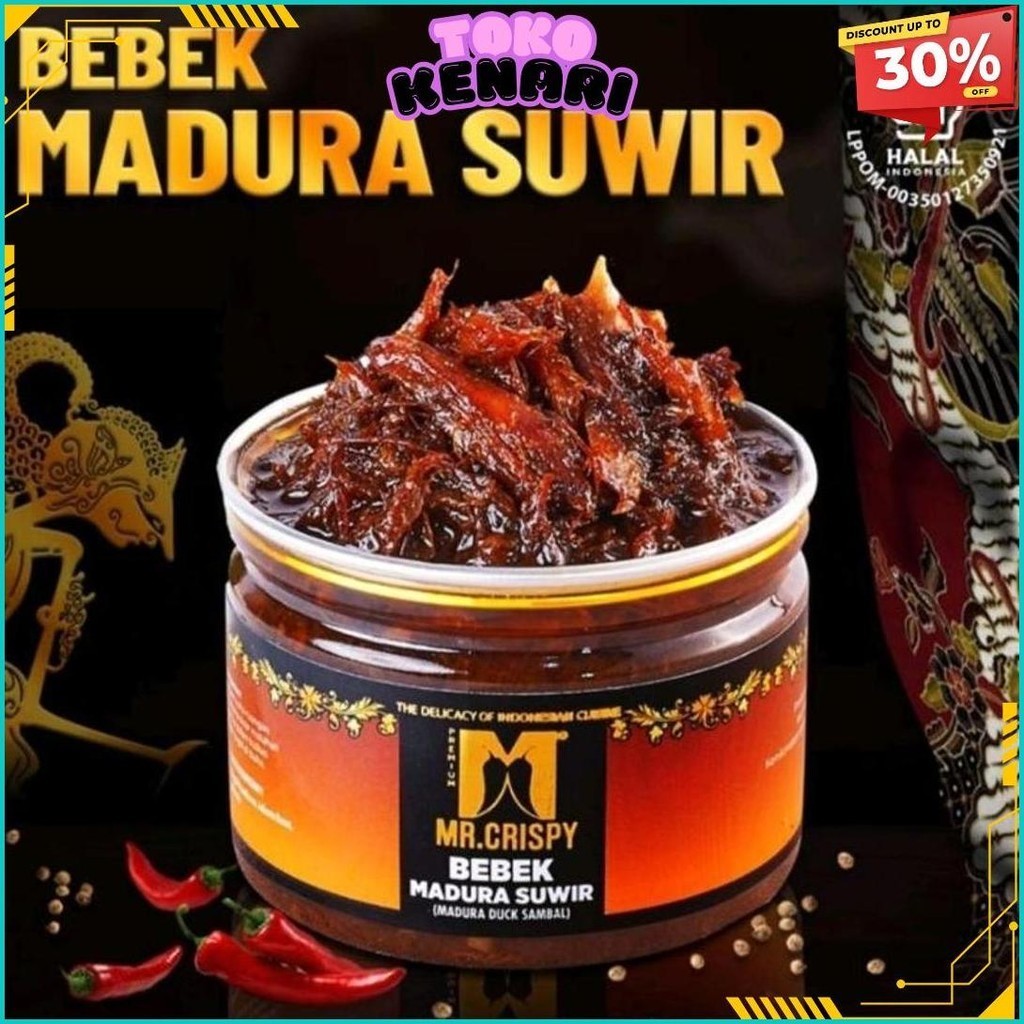 

Sambal Daging Bebek Madura Suir Mr.Crispy - Halal Food Original Produk