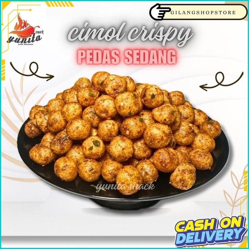 

Cimol Kering Pedas Crispy Daun Jeruk 50 Gram (20 Pcs) Termurah Banget