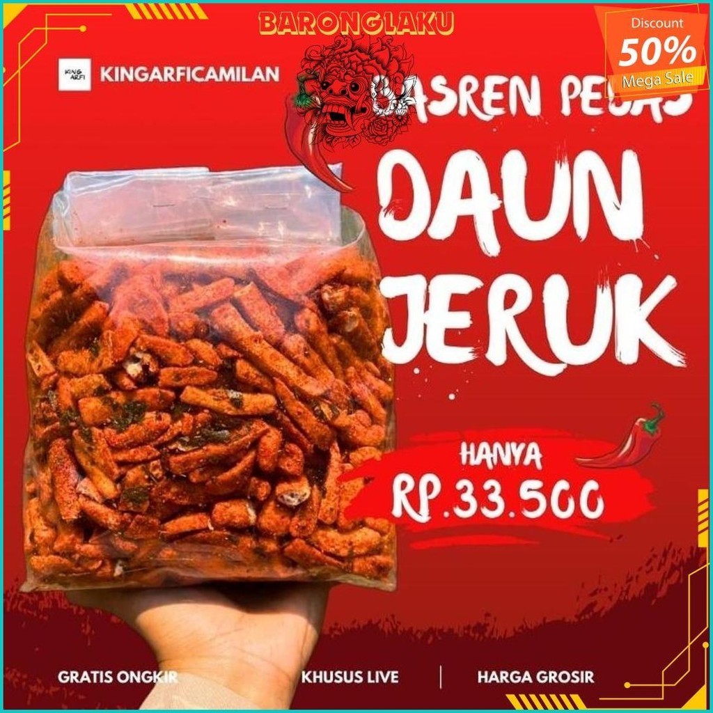 

1Kg Basreng Pedas Daun Jeruk Grade A Siap Kirim