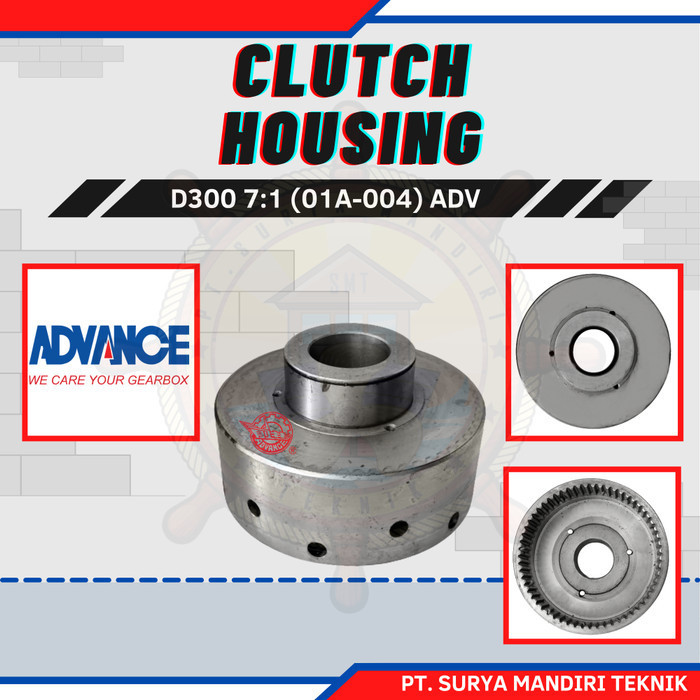 Ready stock] D300 CLUTCH HOUSING (RUMAH KAMPAS/ TROMOL) 7:1 300-01A-004 ADVANCE