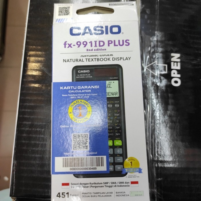 

Ready Casio Calculator Scientific FX 991 ID PLUS 2nd edition