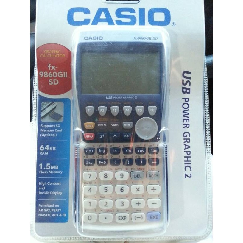 

Ready CASIO FX - 9860 GII SD GRAPHIC CALCULTOR FX 9860 GII SD