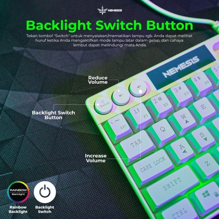 Keyboard Gaming Nyk Eris K06, Nyk K-06 Eris / Nyk K06 Eris / Nyk K 06