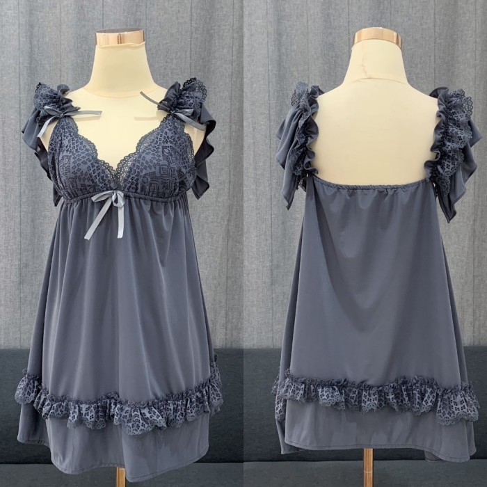 BERKUALITAS Baju Daster Tidur Sexy Lingerie Wanita Sleepwear Big Size Jumbo Ld 140