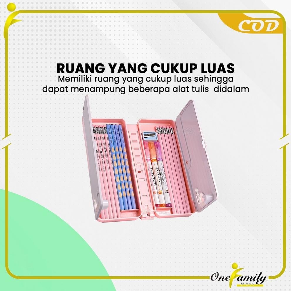 

gh-6 ONE-A73 Tempat Pensil 2IN1 Multifungsi dengan Tatakan Buku dan Papan Tulis Praktis / Kotak Pensil Lipat Tempat Penyimpanan Alat Tulis Anak Sekolah / Pencil Case Book Holder Import Termurah