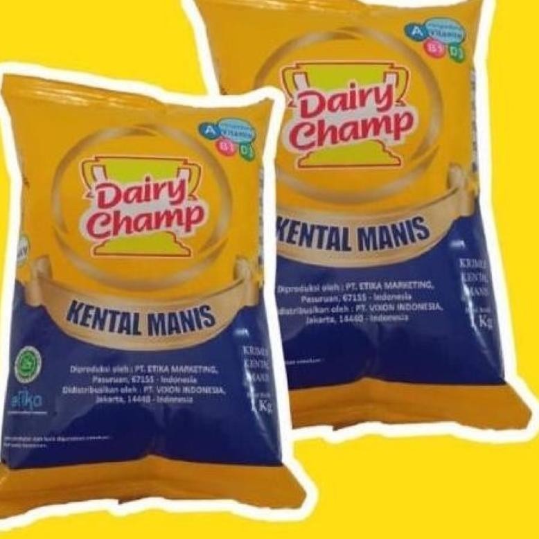 

8.8 Susu Creamer Kental Manis Dairy Champ 1Kg Murah