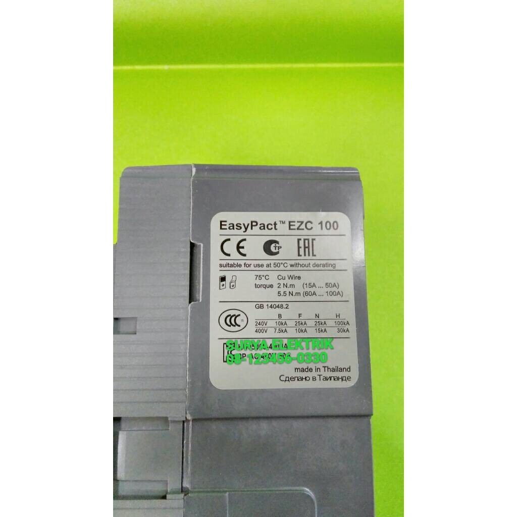 Mccb Mcb Schneider Ezc 100N N 60A 60A 60 Ampere Mccb Mcb Schneider Ezc