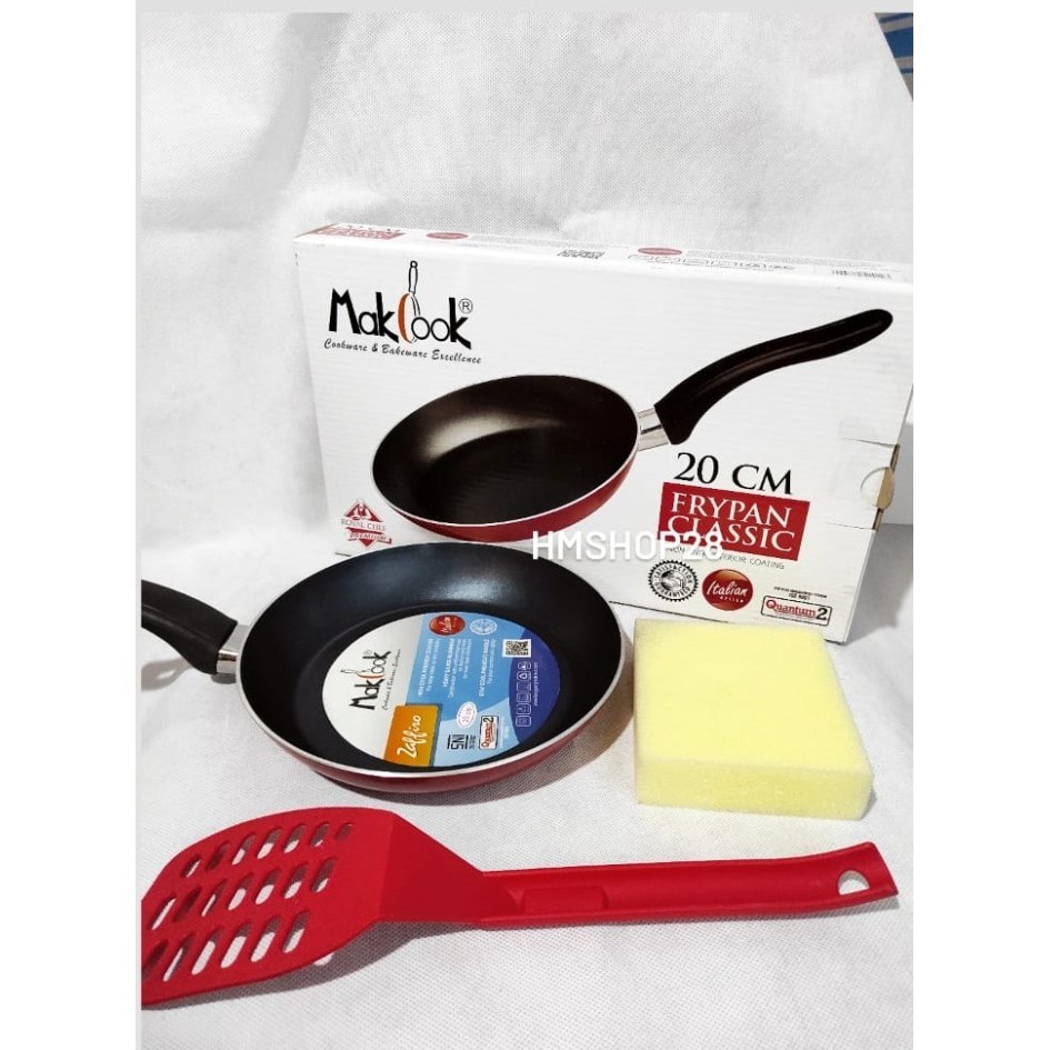 Teflon Set Anti Lengket Makcook. Teflon Set 20Cm Spatula. Makcook Set.