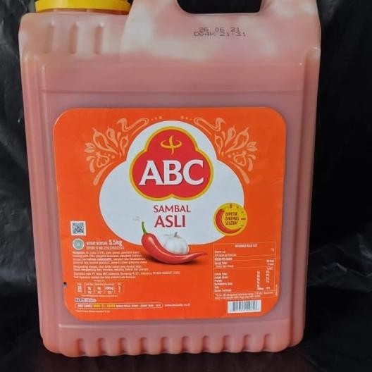 

Abc Chilli Sauce - Abc Saos Sambal 5,7Kg - Abc Jerigen Galon