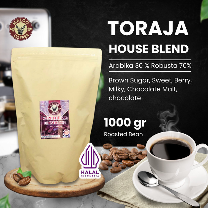 

Secrenada - Kopi Blend Premium Arabica+Robusta Asli Toraja Roasted Bean/Bubuk 1 Kg