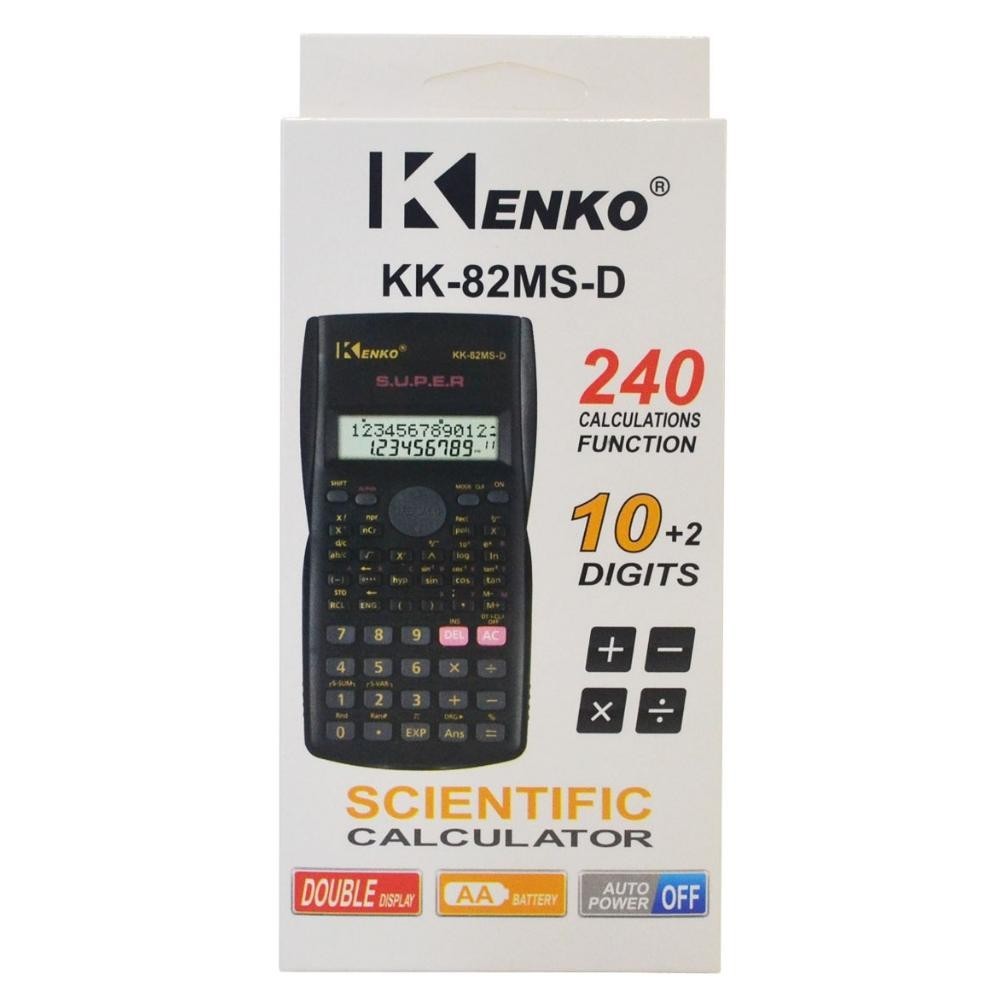 

NLD-1419 Kalkulator Kenko / Dexin KK-82MS KK-82MS-D Warna Calculator Scientific Viral