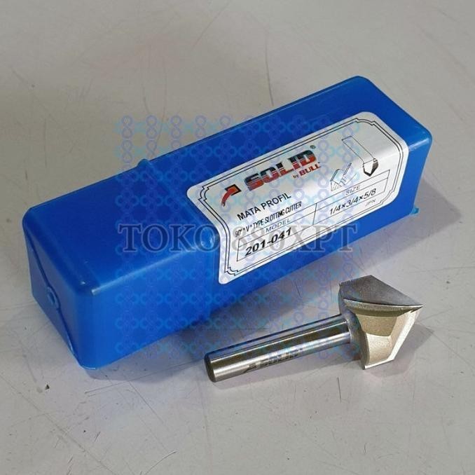 :=:=:=:=] Mata Profil Router Bit 201-041 Vee Groove 1/4"