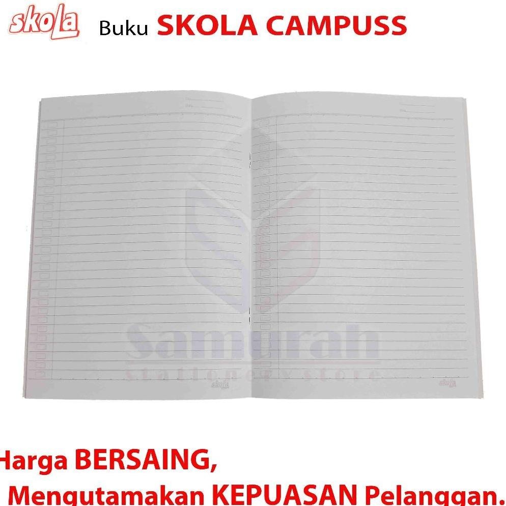 

At43 Buku Tulis Skola Campus Isi 50 Lembar / Buku Sekolah Ukuran Boxy / B5 Campuss 50 Lbr - Per Pak isi 10 Buku Sekola Premium