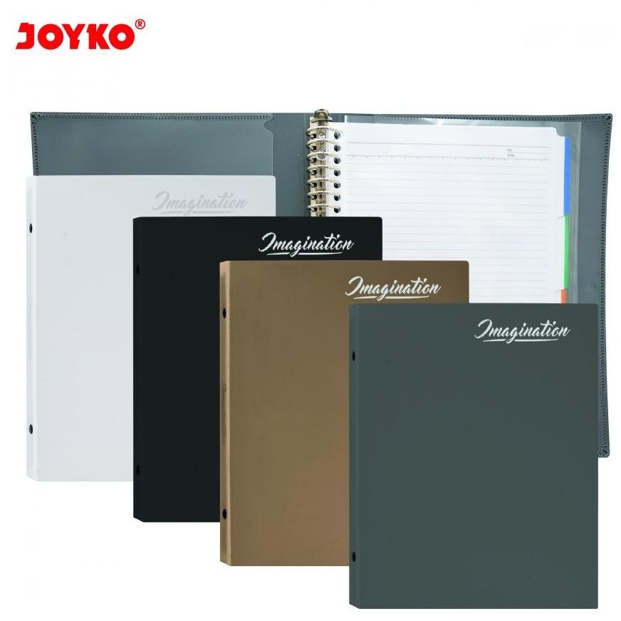 

qw-45 Binder Note Joyko B5-MHIM-M140 / Imagination Uk 26 Holes Metal Ring Warna Netral Berkualitas