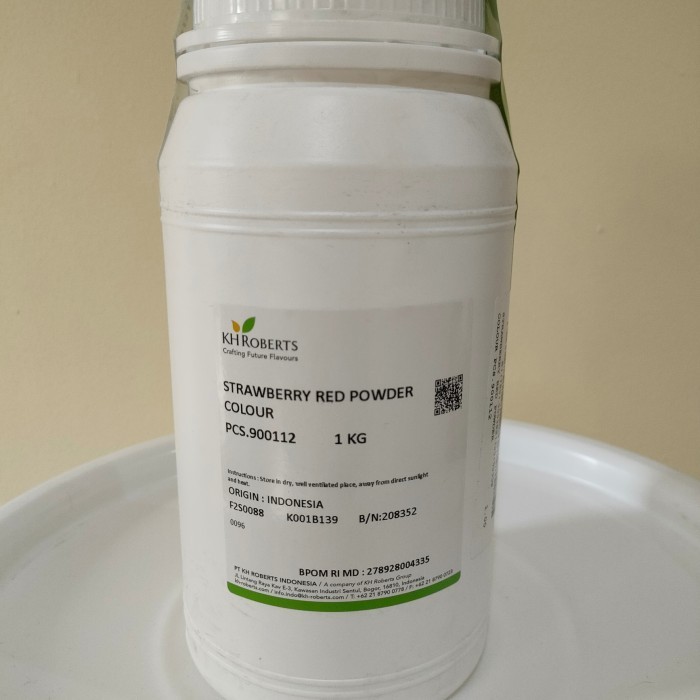 

Terlaris Pewarna Bubuk KH Roberts Strawberry Red PCS.900112 1Kg SALE