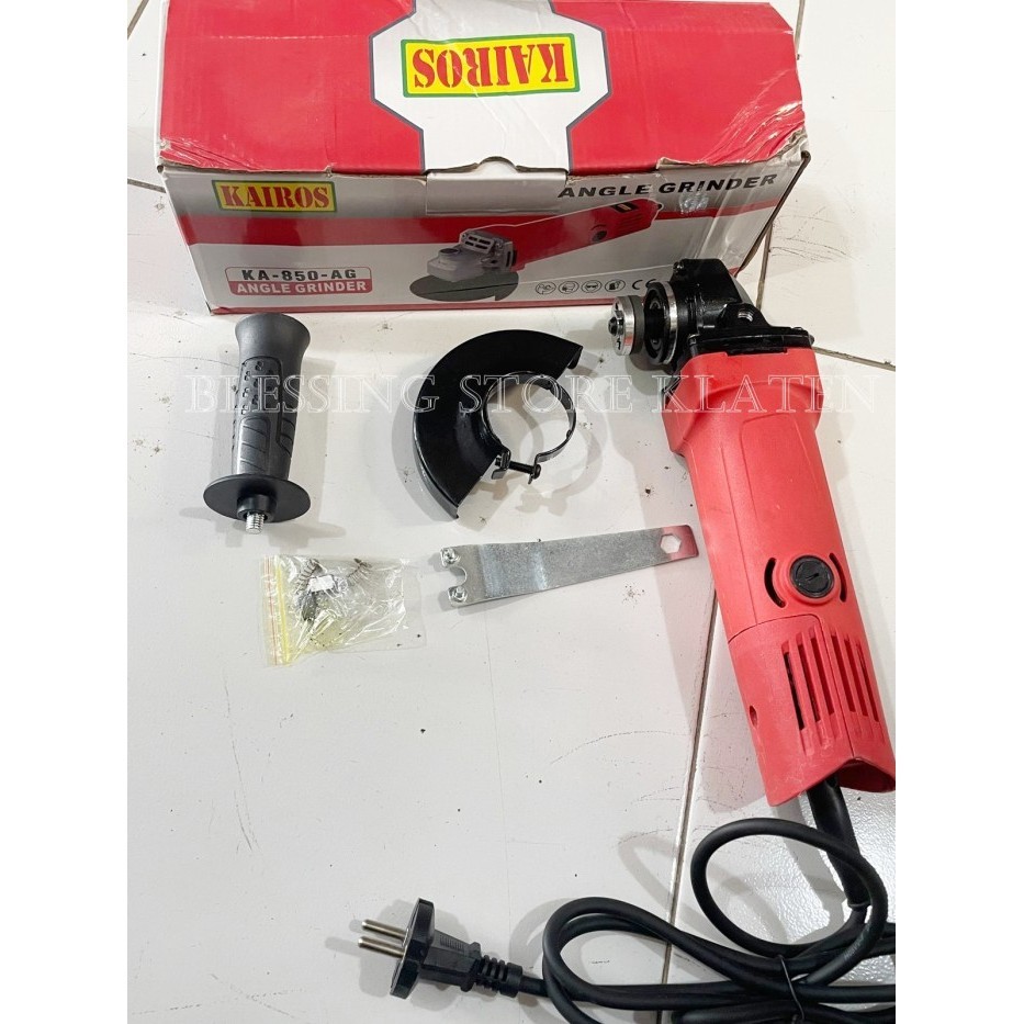 Kualitas terbaik] ANGLE GRINDER 4" KAIROS KA-850-AG MESIN GERINDA TANGAN 4" KAIROS
