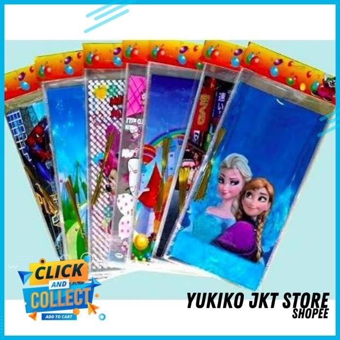 

(ISI 10) PLASTIK OPP KARAKTER SEDANG BINGKISAN ULANG TAHUN KANTONG SOUVENIR ULTAH BESAR 40 X 20 CM PALING DISUKAI