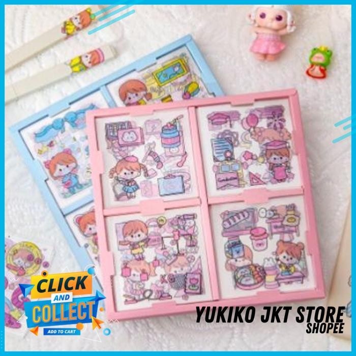 

100 LEMBAR STIKER MOTIF KARTUN KOREA LUCU ANTI AIR DEKORASI HANDBOOK SCRAPBOOK DIY INOVATIF