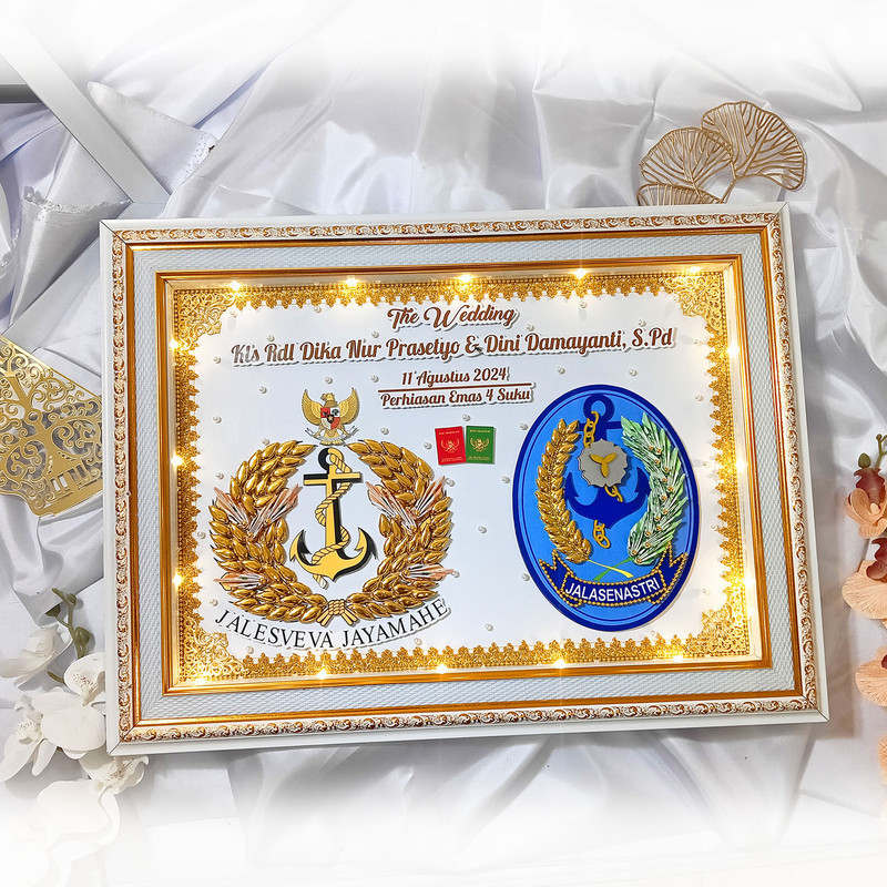 mahar pernikahan logo tni polisi abdi negara TNI AD AU AL jalasveva