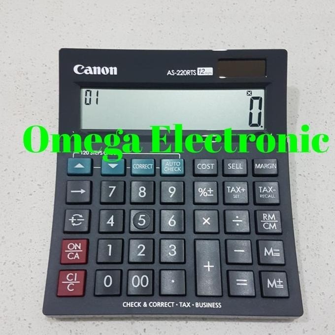 

Canon AS-220RTS Calculator - Check & Correct Kalkulator Desktop Meja