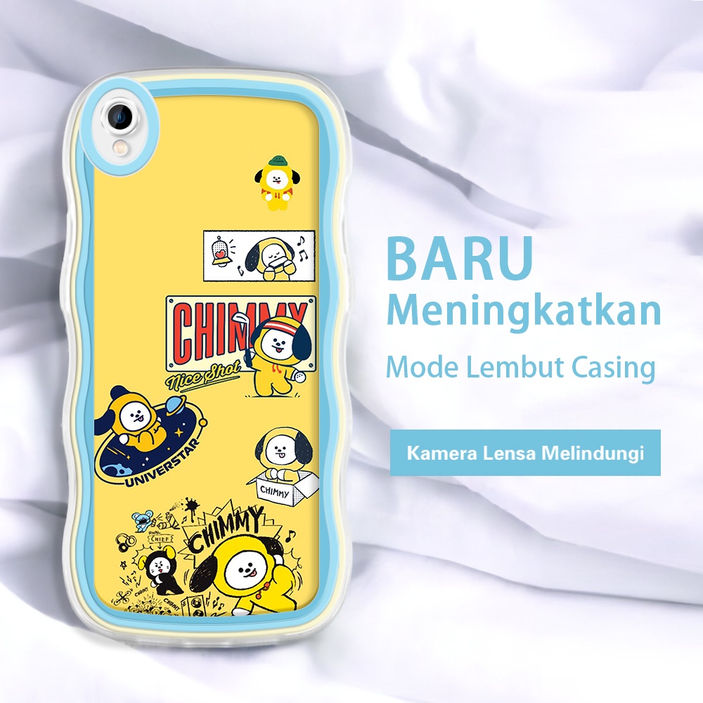 OPPO A37 A38 A37F A53 2020 A52 A54 2021 A55 A57 2022 A59  Casing Ponsel  Pola Cute BTS 21  warna-war