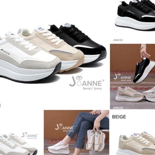 Joanne Highsole Sporty Sneakers Shoes Sepatu Wanita Jn6133
