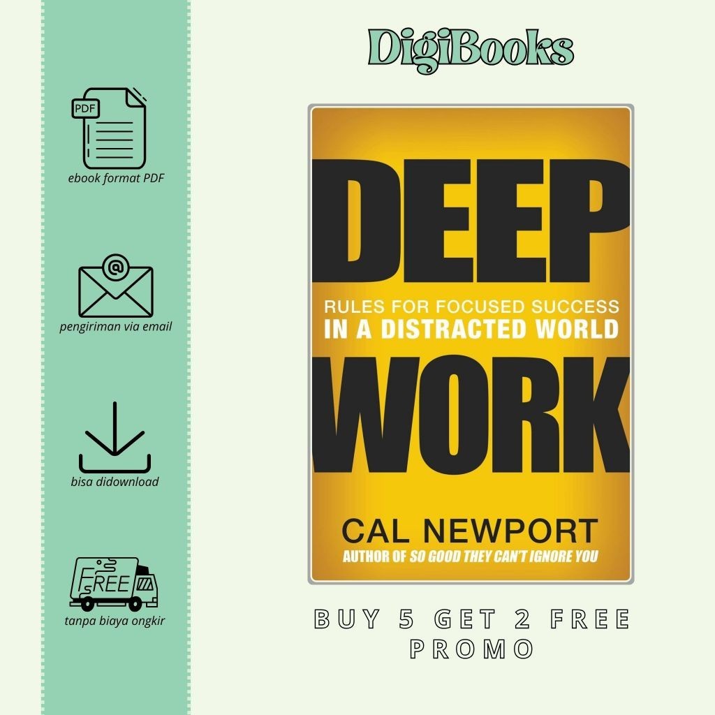 

Deep Work Rules for Focused Success in a Distracted World (Bahasa Inggris)