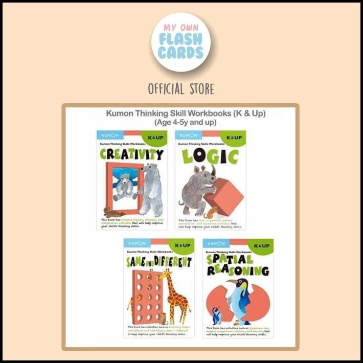 

Kumon Lanjutan Thinking Skills Workbook K & Up Logic Creativity Book