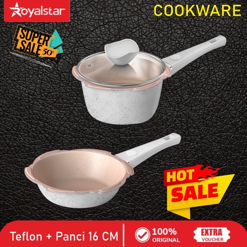 (PROMO) Royalstar Set Teflon dan Wajan Mpasi Bayi - Wajan Panci Satu Set