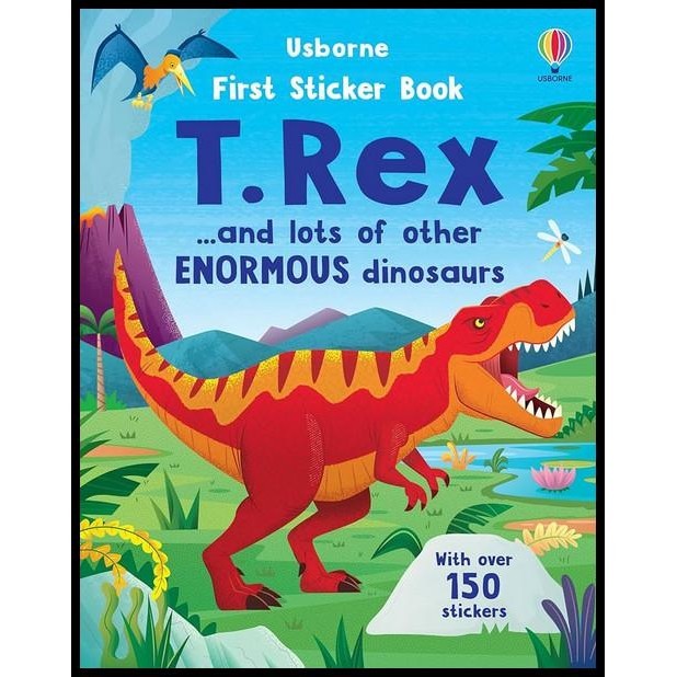 

Usborne First Sticker Book T.Rex T Rex Dinosaurs Imported English Book