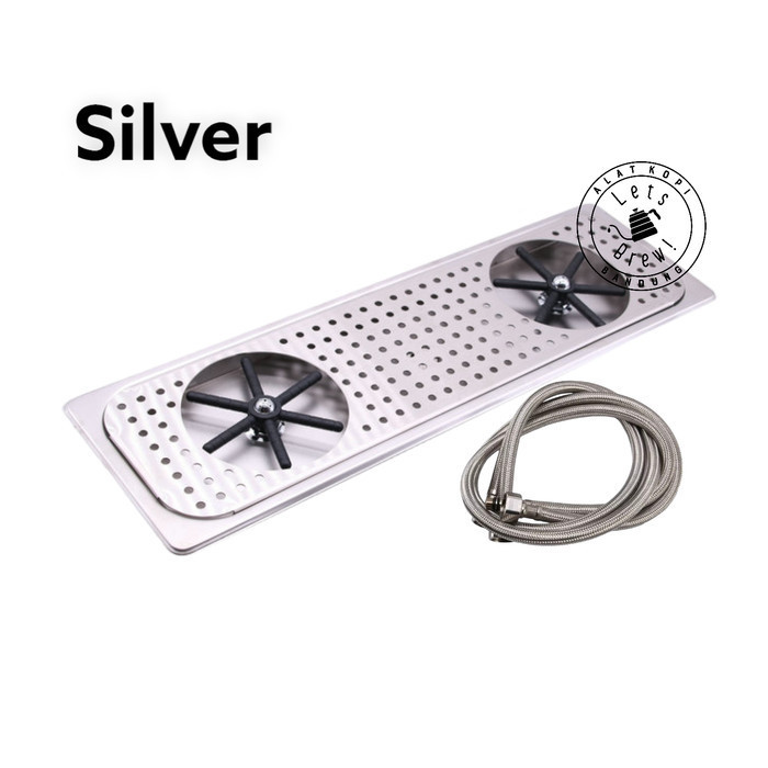 Jug Rinser 2 Holes / Dual Glass Rinser Bahan Stainless / Jug Rinser 2H