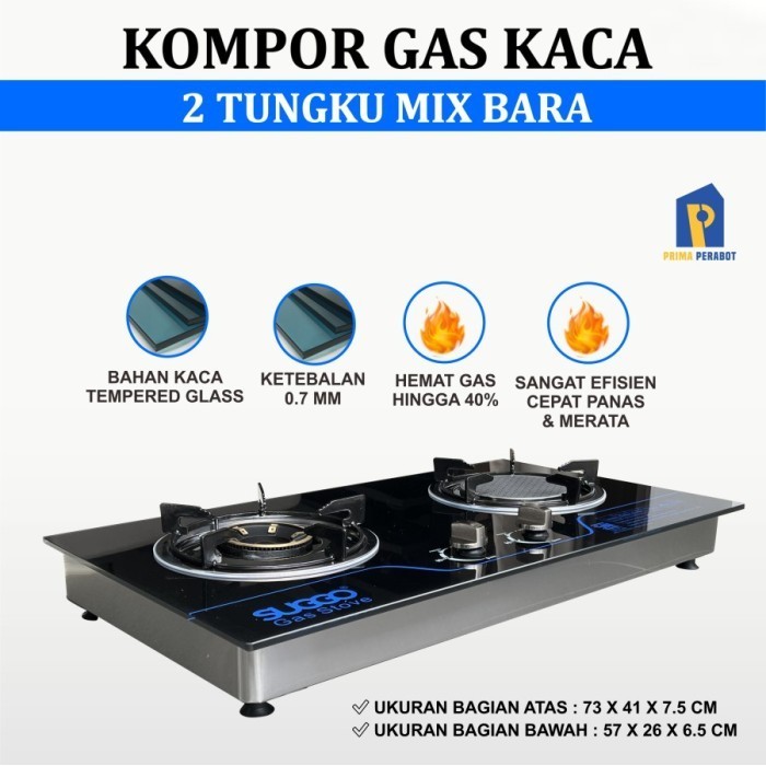 KOMPOR TANAM INFRARED SUGGO SG-8212 2 TUNGKU PEMATIK BATERAI