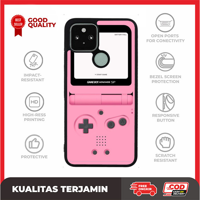 Casing Case Custom Google Pixel 9 8A 8 7A 7 6 6A 5 5A 4 4A 3 3A 2 Pro XL 4G 5G Pink Gameboy AE3179 H