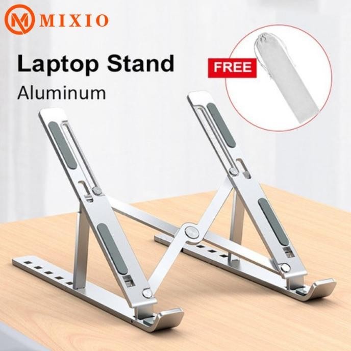 MIXIO P1 Portable laptop stand - Dudukan Laptop Aluminium- Meja Laptop